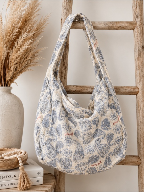 Free People Handbags - Free People Paisley Gauze Boho Hobo Shoulder Bag